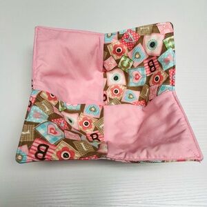 Hand Crafted Bowl Cozy Bowl Holder Microwavable  Cotton Pink